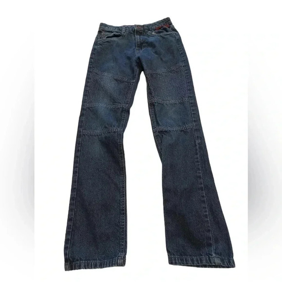 Survival Gear Moto Blue  Straight Leg Jeans Size 14 - Picture 3 of 10